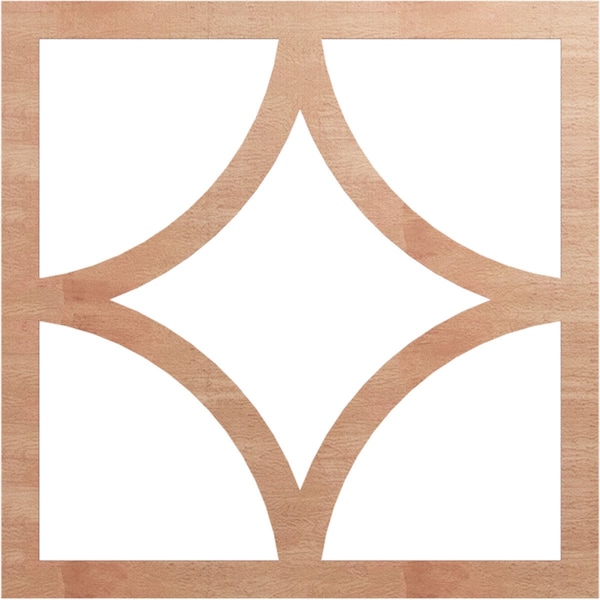 Ekena Millwork Statesman Wood Fretwork Pierced Ceiling Medallion, Cherry, 40"OD x 25 5/8"ID x 3/8"T CMWP40X40X0375STCH - main